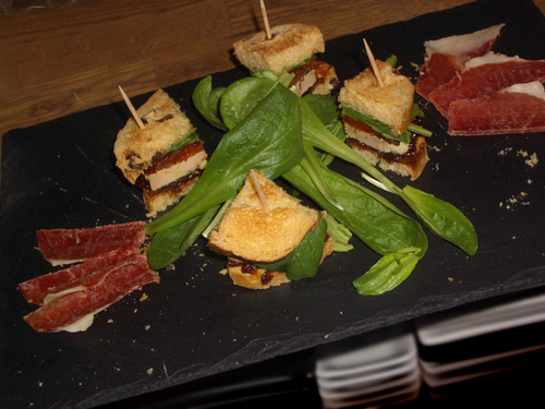 Hamburger de foie-gras maison